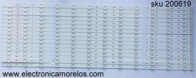 KIT DE LED PARA TV / VIZIO S800FUA-2 / SVG800A05_Rev02_12LED_160112 / MODELO M80-D3 LFTRVFAS